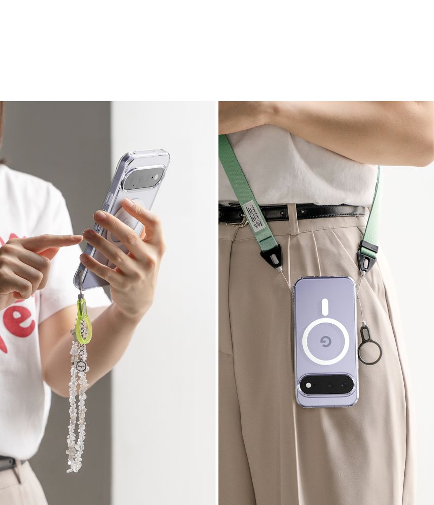 Ringke Fusion magnetisk MagSafe-etui til Google Pixel 11 – gjennomsiktig