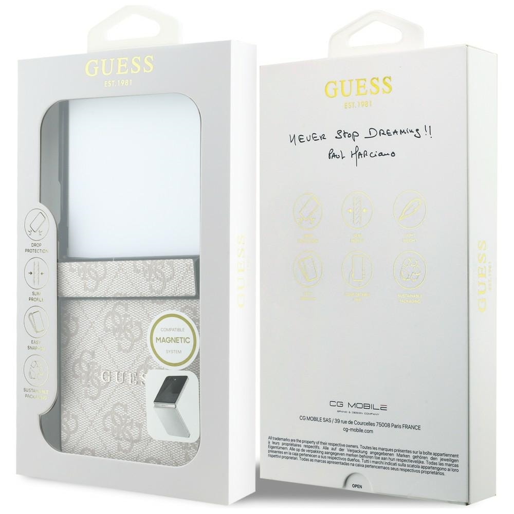 Guess 4G Classic MagSafe-etui til Samsung Galaxy Z Flip 8 – rosa