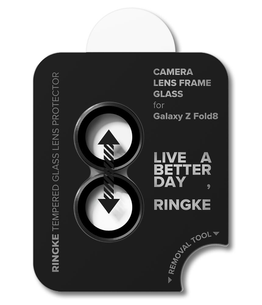 Ringke kamerarammebeskyttelse, 2-pakning, til Samsung Galaxy Z Fold 8 – svart