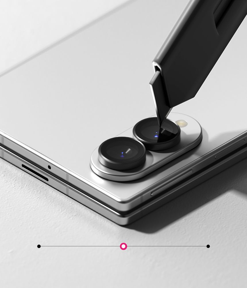 Ringke kamerarammebeskyttelse, 2-pakning, til Samsung Galaxy Z Fold 8 – svart