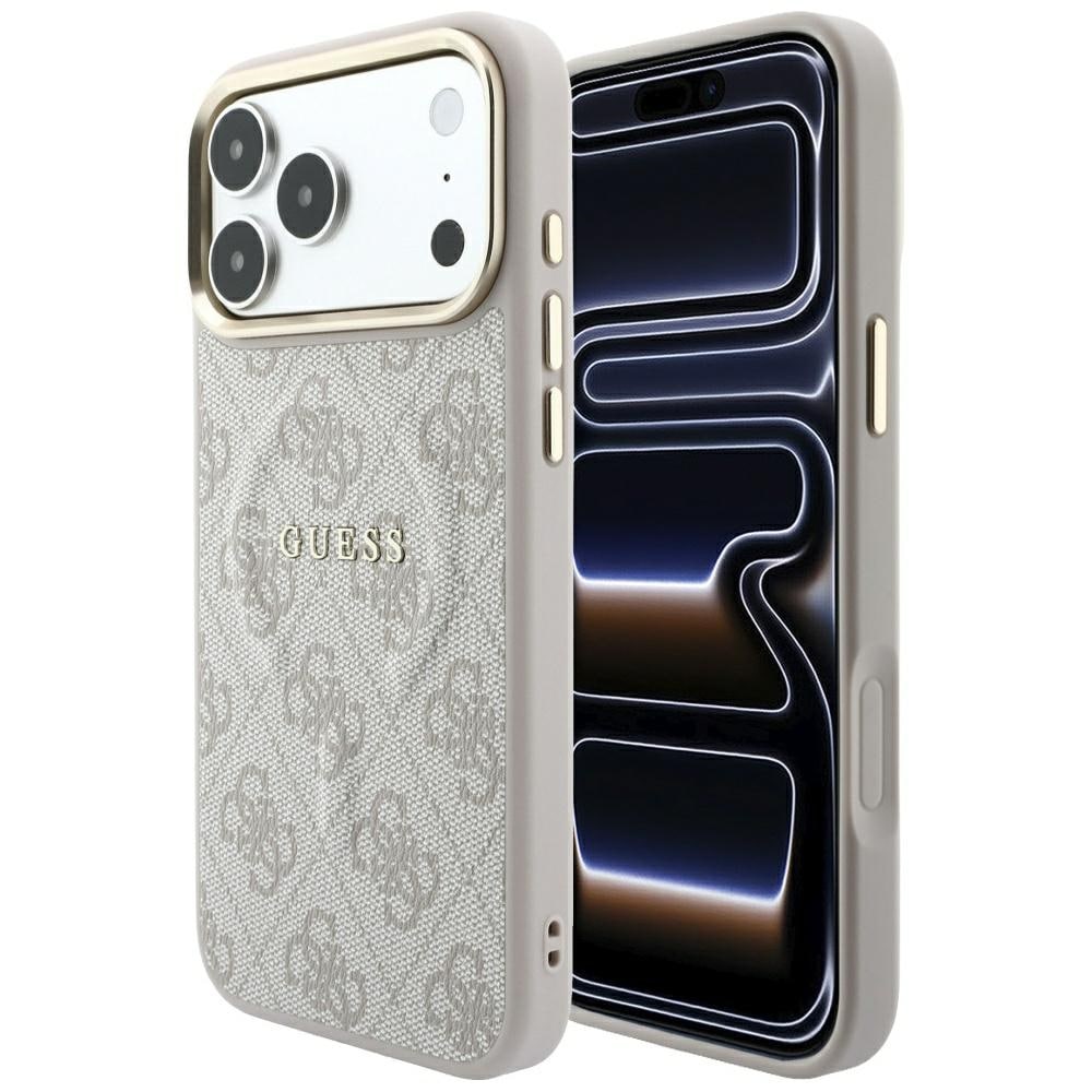 Guess preget 4G Classic MagSafe-etui til iPhone 17 Pro / 18 Pro – rosa