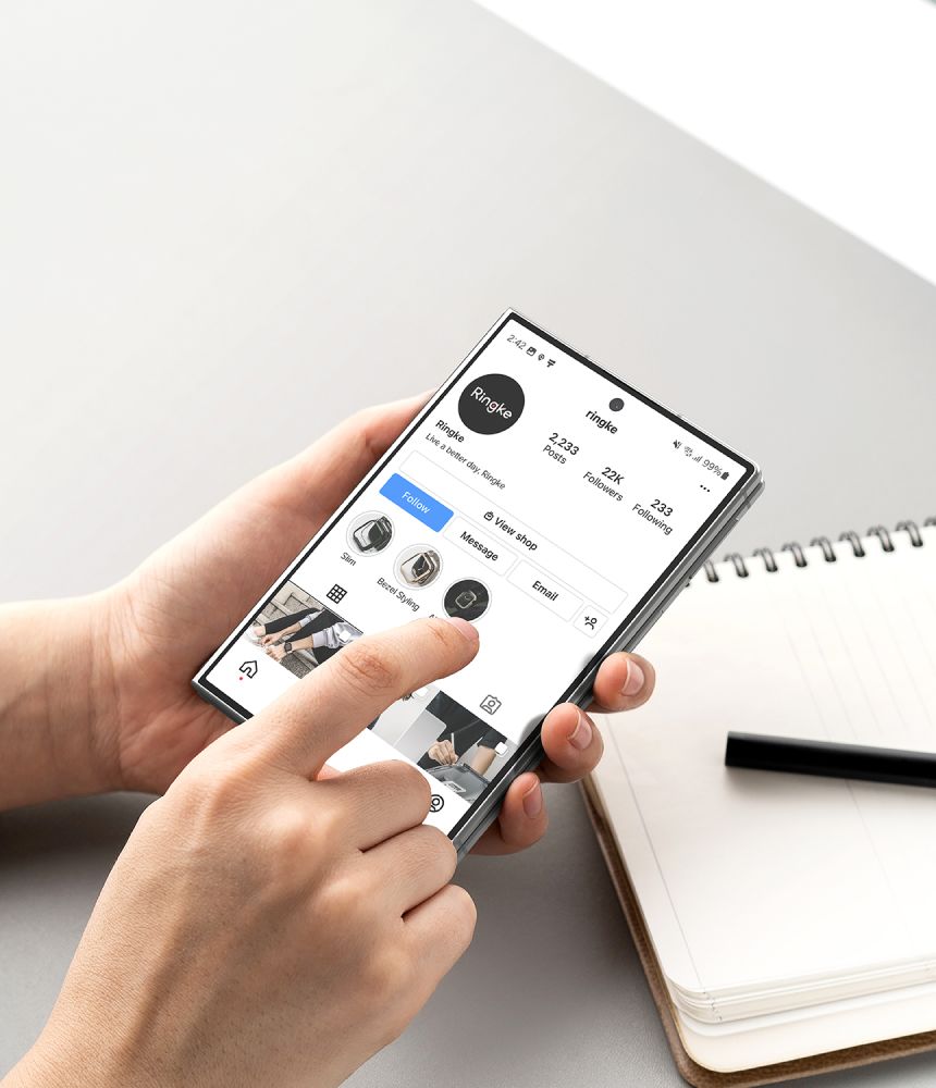 Ringke Cover Display Pro, 2-pakning med herdet glass til Samsung Galaxy Z Fold 8