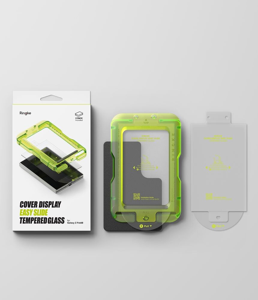 Ringke Cover Display Pro, 2-pakning med herdet glass til Samsung Galaxy Z Fold 8