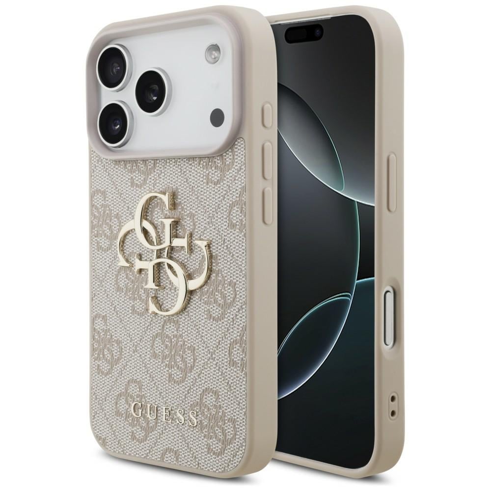 Guess 4G-etui med stort logo for iPhone 17 Pro / 18 Pro – Rosa