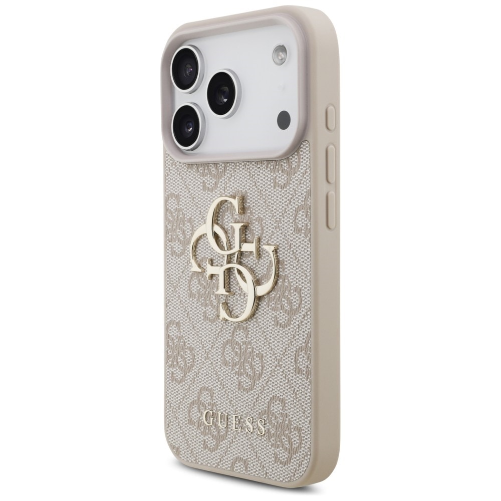 Guess 4G-etui med stort logo for iPhone 17 Pro / 18 Pro – Rosa