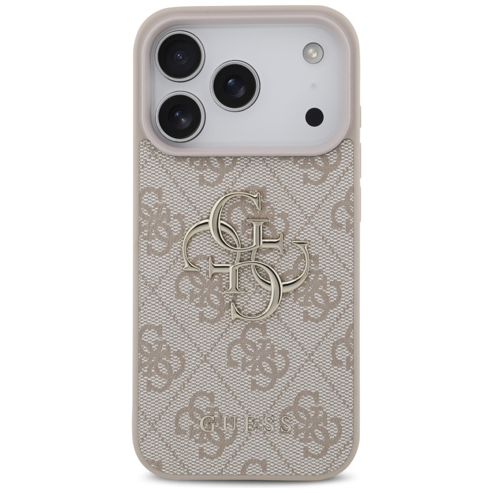 Guess 4G-etui med stort logo for iPhone 17 Pro / 18 Pro – Rosa