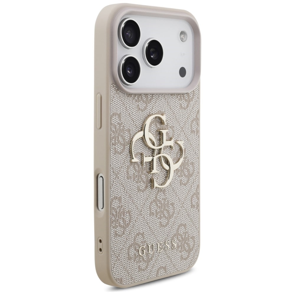 Guess 4G-etui med stort logo for iPhone 17 Pro / 18 Pro – Rosa