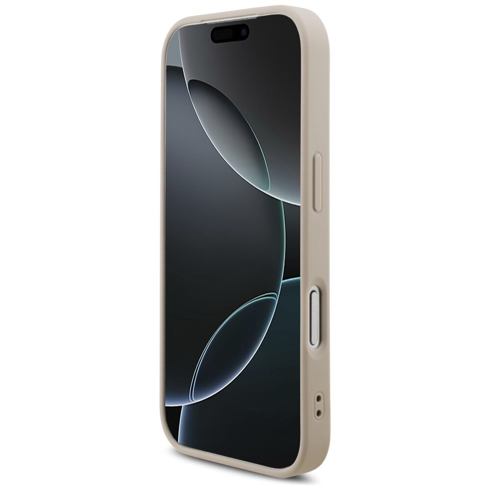 Guess 4G-etui med stort logo for iPhone 17 Pro / 18 Pro – Rosa