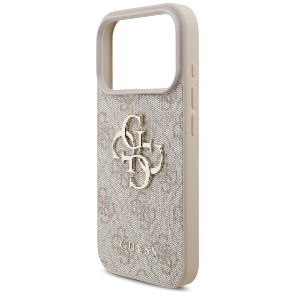 Guess 4G-etui med stort logo for iPhone 17 Pro / 18 Pro – Rosa