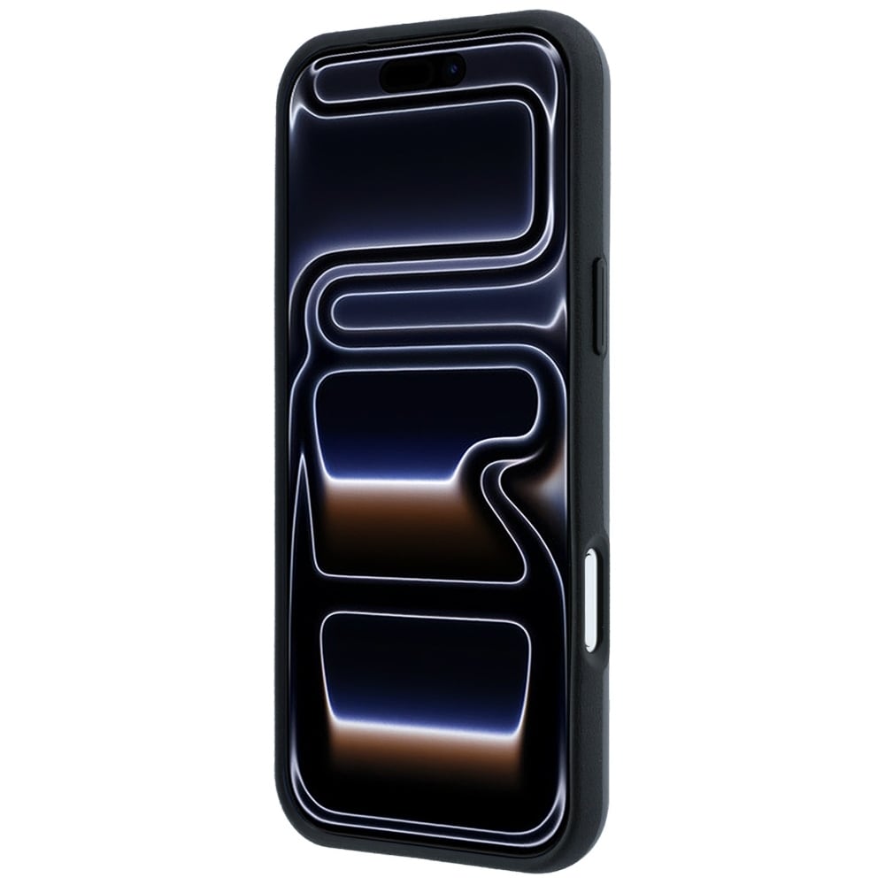Mercedes 3D MagSafe-etui i skinn til iPhone 18 Pro Max / 17 Pro Max – antrasitt