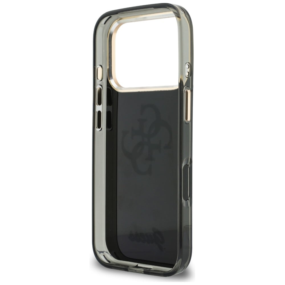 Guess IML 4G Script metalletui til iPhone 17 Pro / 18 Pro – svart