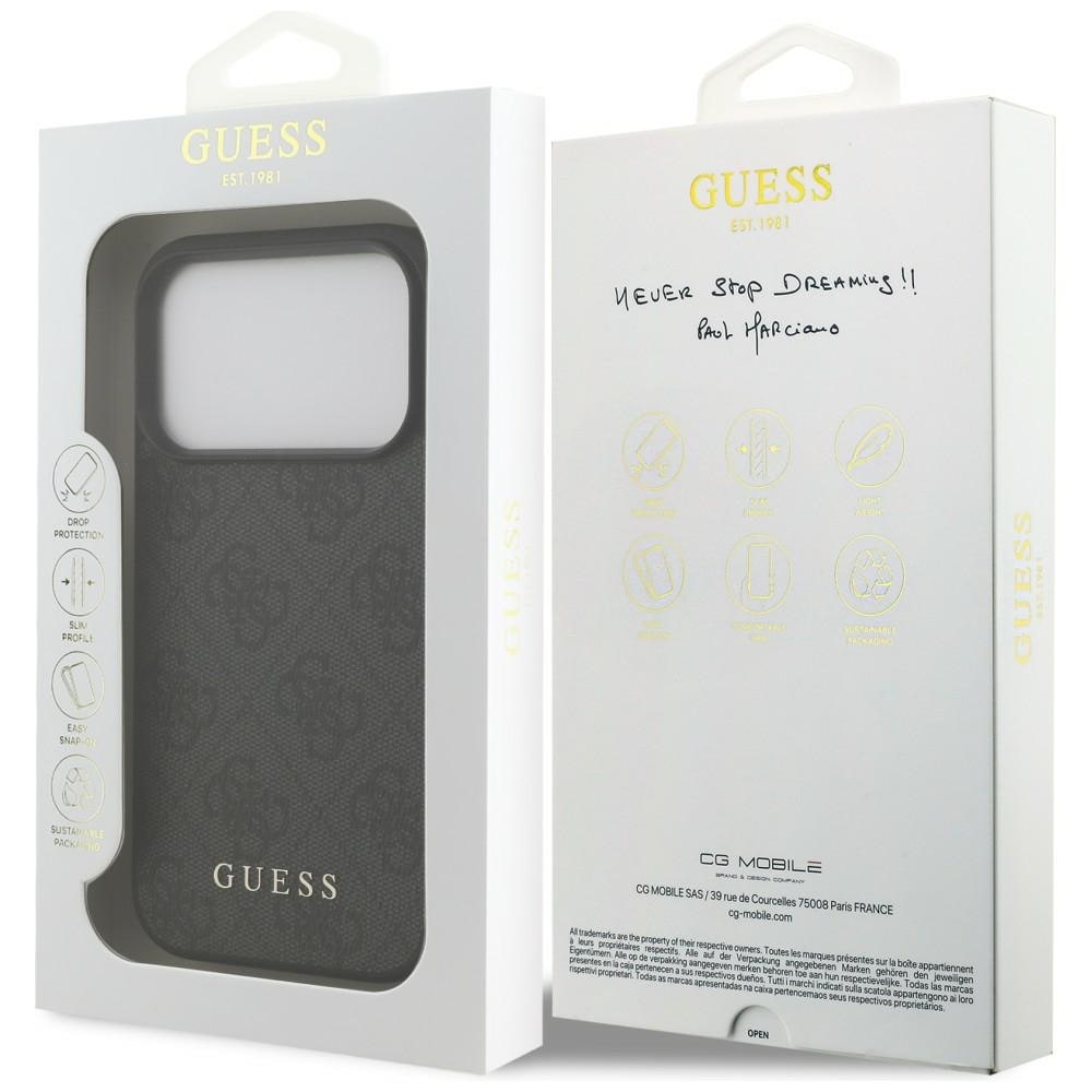 Guess 4G Classic-etui til iPhone 17 Pro / 18 Pro – svart