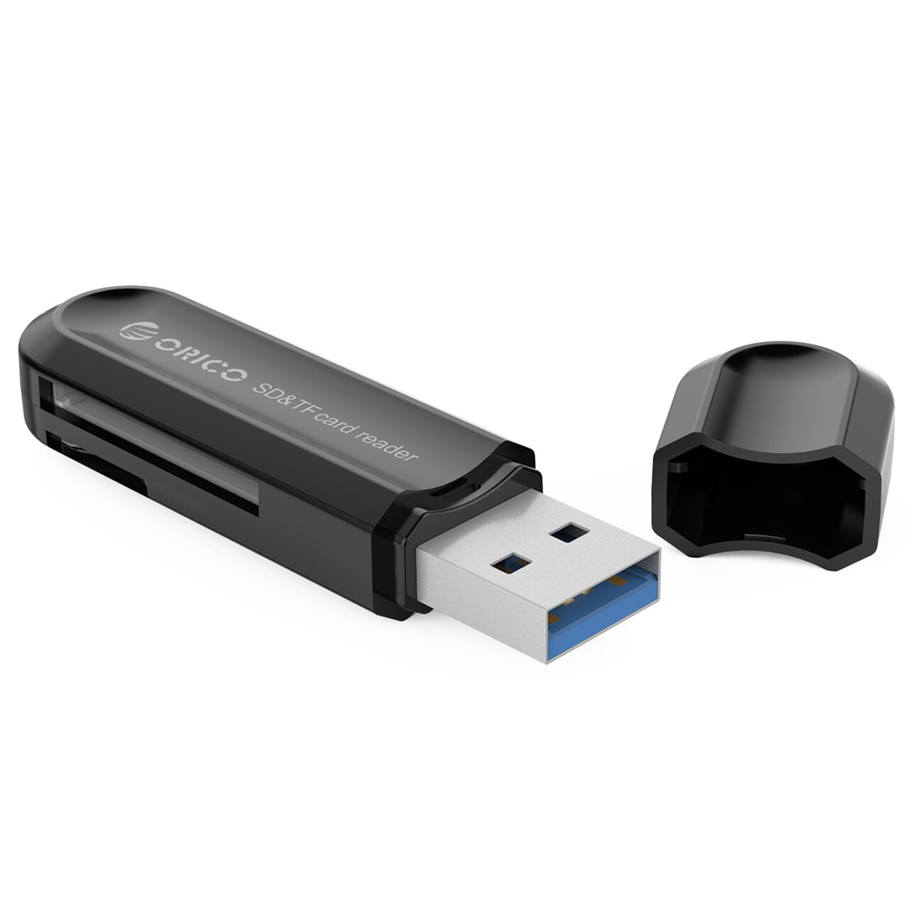 Orico CRS21 USB 3.0 minnekortleser for SD- og microSD-kort – svart