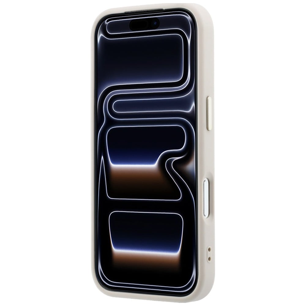 Guess 4G & Big Resin-logoetui til iPhone 17 Pro / 18 Pro – rosa