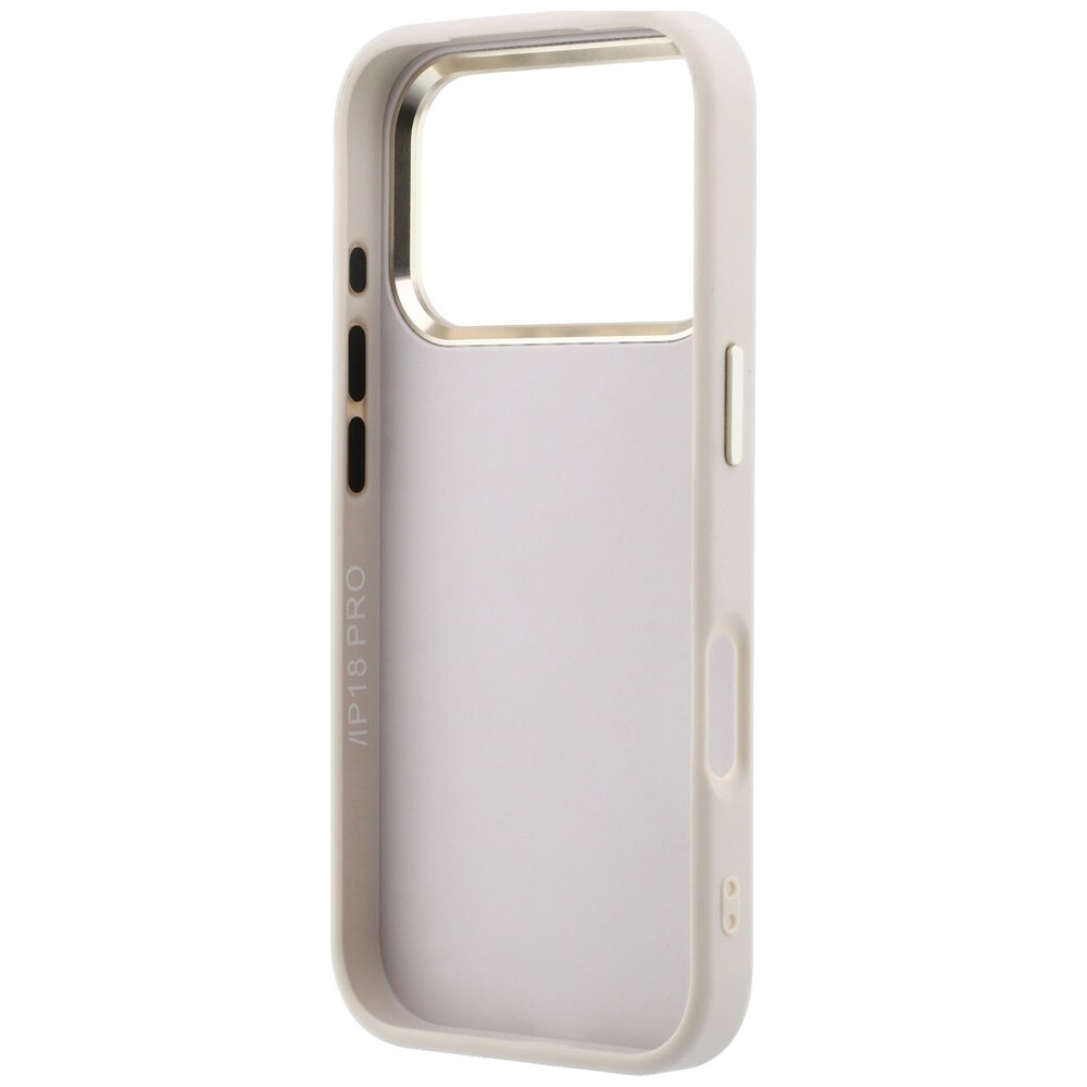 Guess 4G & Big Resin-logoetui til iPhone 17 Pro / 18 Pro – rosa