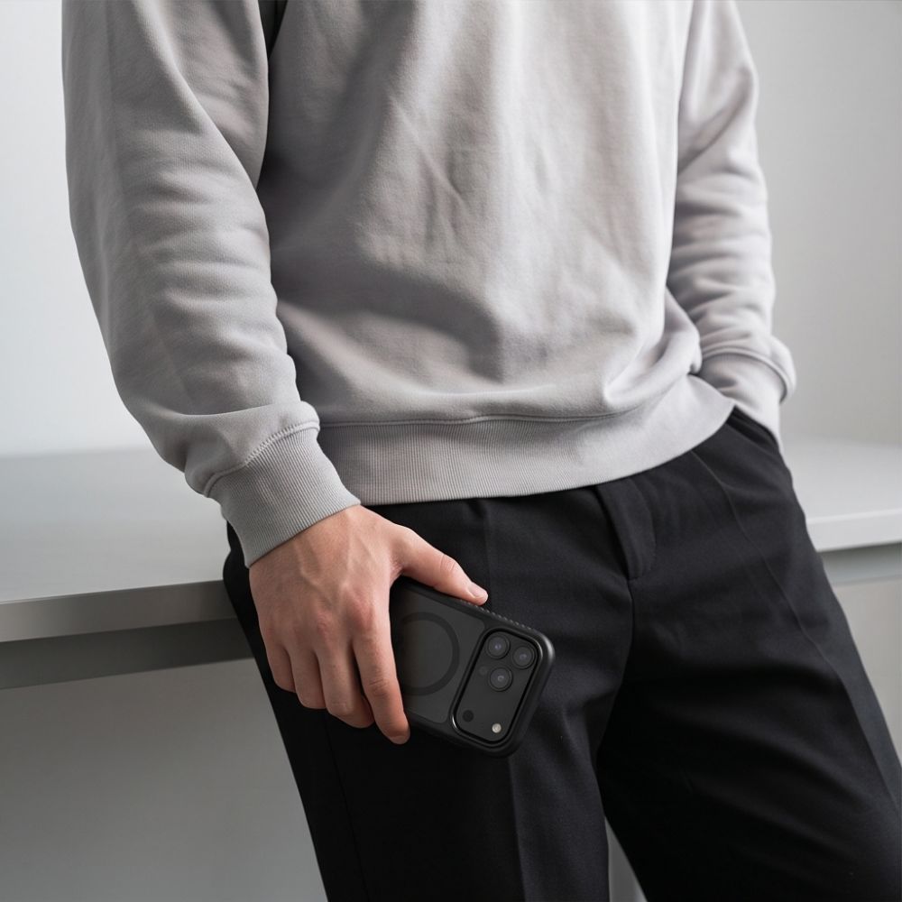 Tech-Protect Defense MagSafe-etui til iPhone 17 Pro Max / 18 Pro Max – matt svart