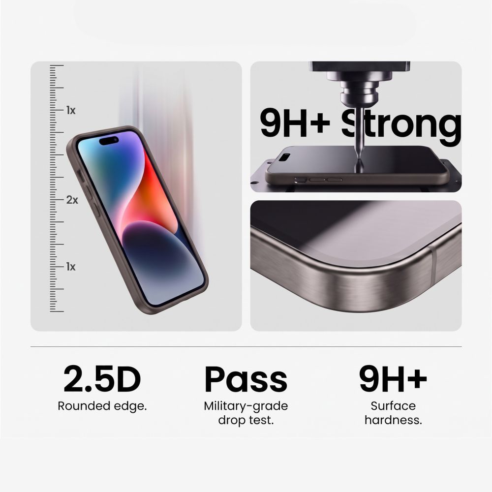 Tech-Protect Glass Fit+ 2-pakning med herdet glass til Xiaomi Redmi 17 4G / 5G – svart