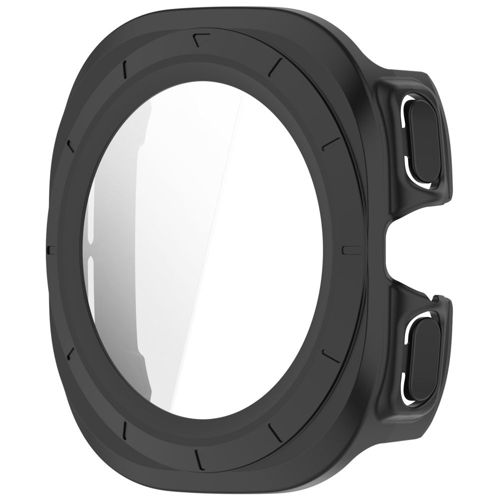 Tech-Protect Defense 2-pakning etui til Samsung Galaxy Watch Ultra 47 mm – gjennomsiktig/matt svart