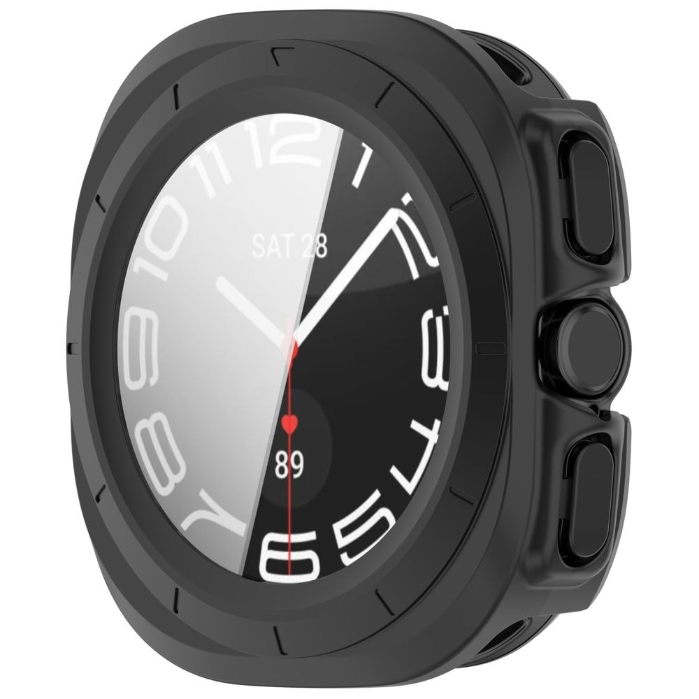 Tech-Protect Defense 2-pakning etui til Samsung Galaxy Watch Ultra 47 mm – gjennomsiktig/matt svart