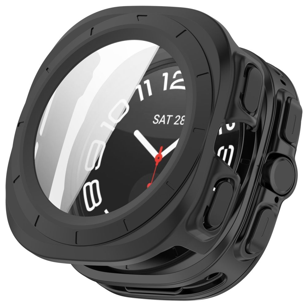 Tech-Protect Defense 2-pakning etui til Samsung Galaxy Watch Ultra 47 mm – gjennomsiktig/matt svart