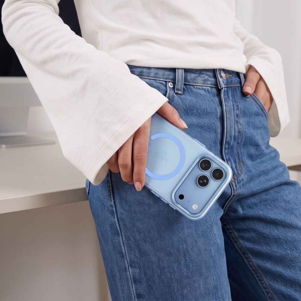 Tech-Protect MagZero MagSafe-etui til iPhone 17 Pro Max / 18 Pro Max – lysblå matt