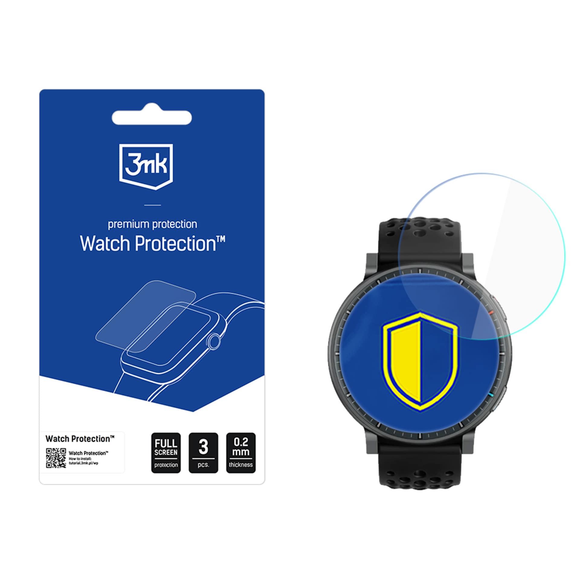 3mk Watch Protection ARC skjermbeskytter til Amazfit Active Max