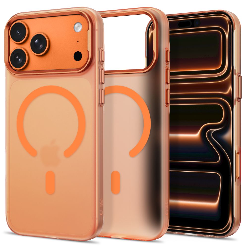 Tech-Protect MagZero MagSafe-etui til iPhone 17 Pro Max / 18 Pro Max – matt oransje