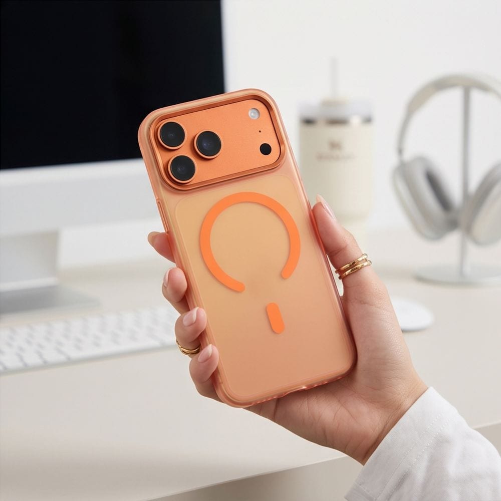 Tech-Protect MagZero MagSafe-etui til iPhone 17 Pro Max / 18 Pro Max – matt oransje