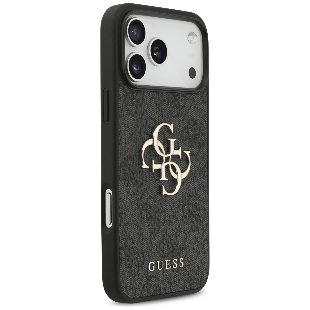 Guess 4G-etui med stort logo for iPhone 17 Pro Max / 18 Pro Max – svart