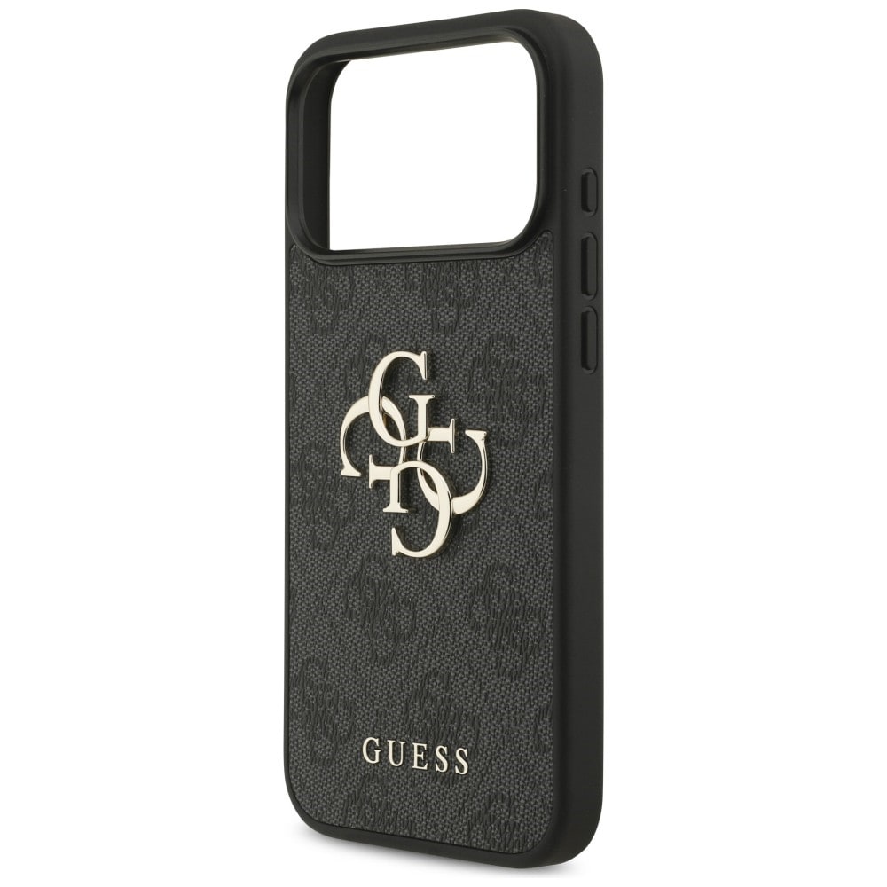 Guess 4G-etui med stort logo for iPhone 17 Pro Max / 18 Pro Max – svart