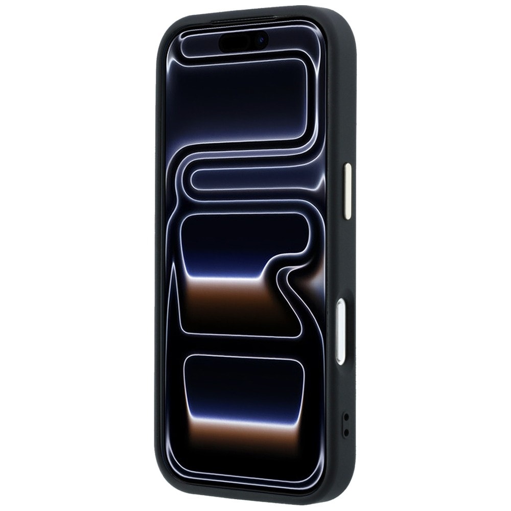 Guess 4G & Big Resin-logoetui til iPhone 17 Pro Max / 18 Pro Max – svart