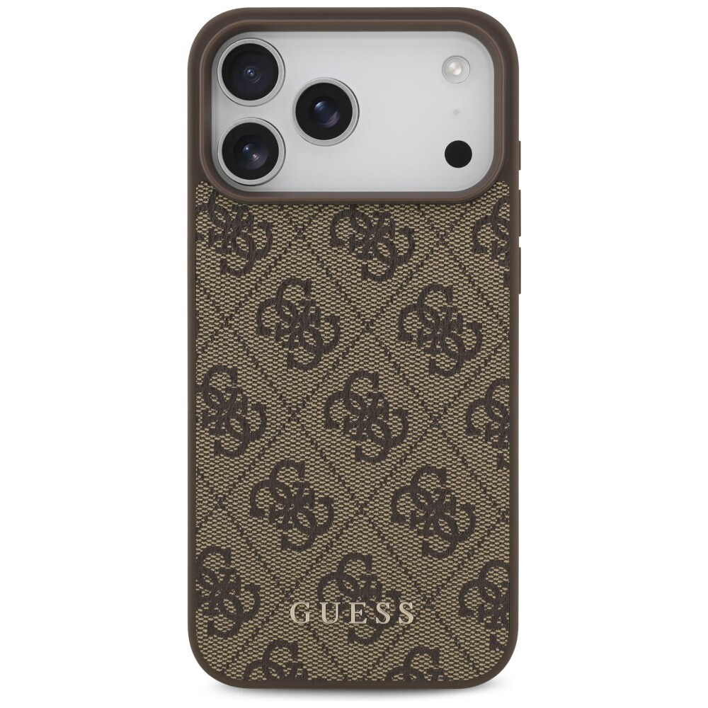 Guess 4G Classic-etui til iPhone 17 Pro Max / 18 Pro Max – brun