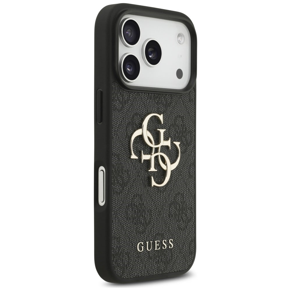 Guess 4G-etui med stort logo for iPhone 17 Pro / 18 Pro – svart