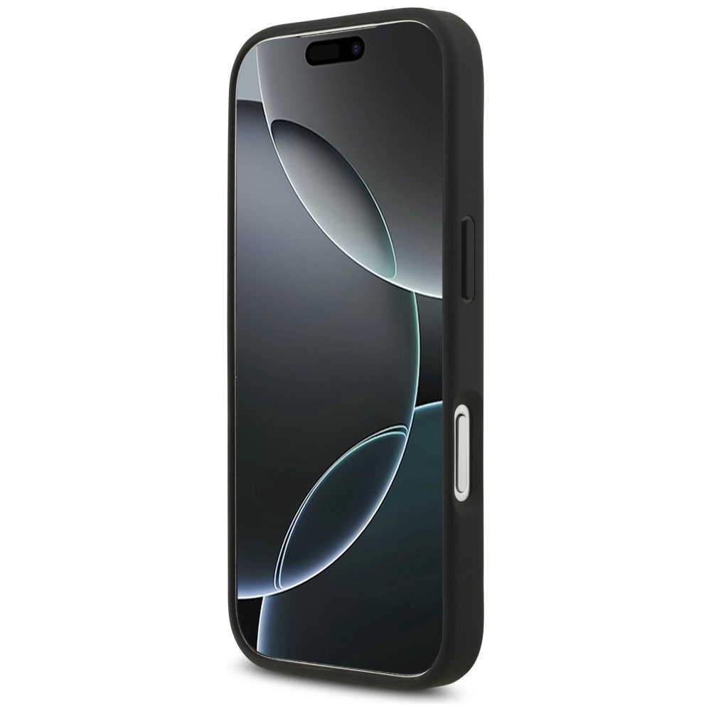 Guess 4G-etui med stort logo for iPhone 17 Pro / 18 Pro – svart