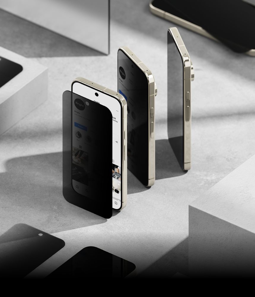 Ringke Easy Slide Privacy – 2-pak herdet glass skjermbeskytter til Google Pixel 9/10/11 Pro
