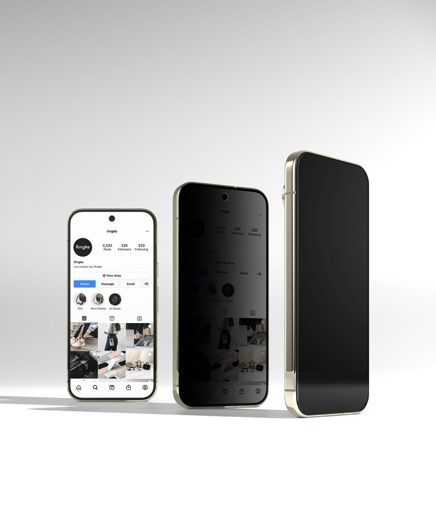 Ringke Easy Slide Privacy – 2-pak herdet glass skjermbeskytter til Google Pixel 9/10/11 Pro