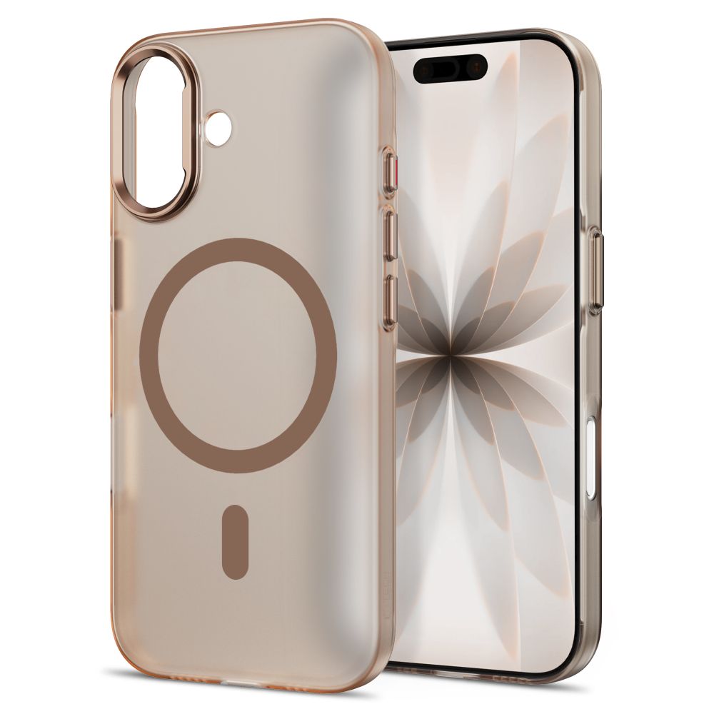 Tech-Protect MagZero MagSafe-etui til iPhone 17 – beige-brunt, matt