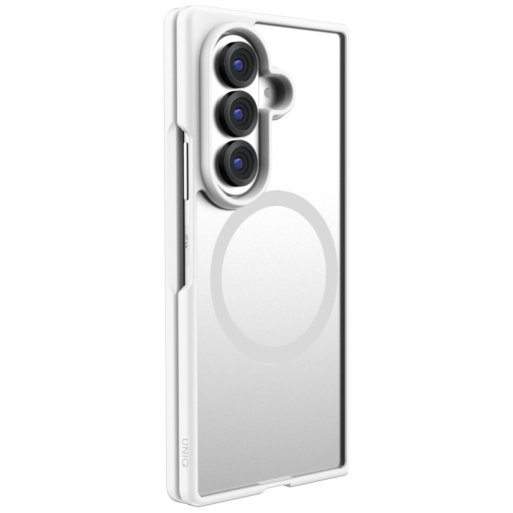 Uniq Veren AF Magclick-ladetui til Samsung Galaxy Z Flip 8 – hvit