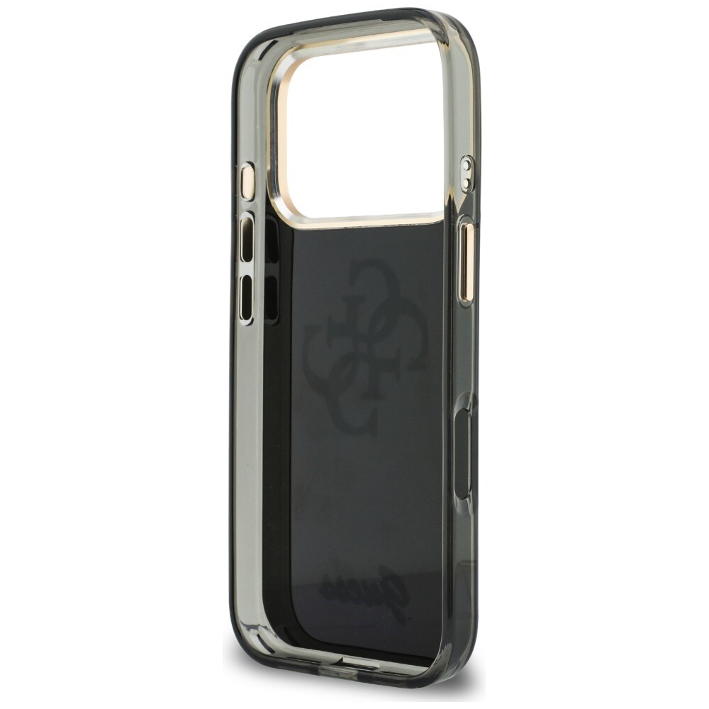Guess IML 4G Script metalletui til iPhone 17 Pro Max / 18 Pro Max – svart