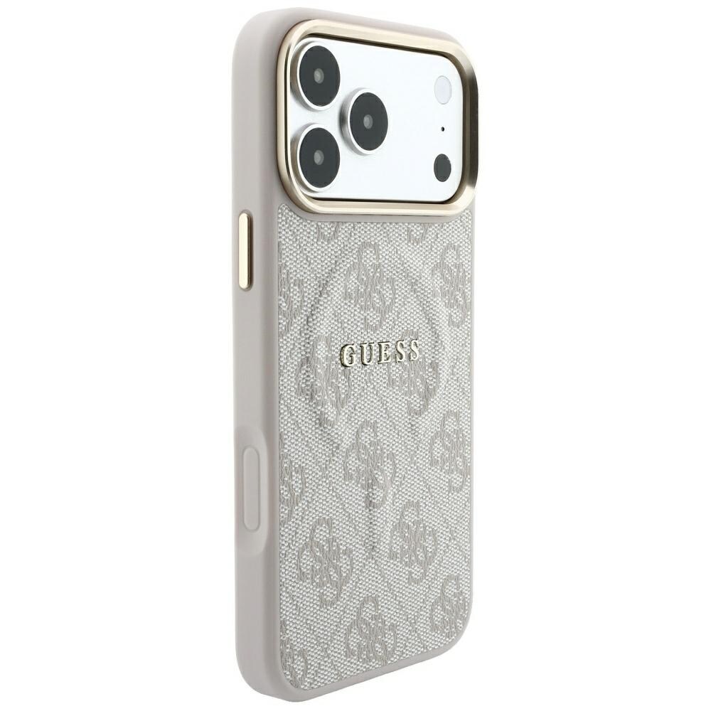 Guess preget 4G Classic MagSafe-etui til iPhone 17 Pro Max / 18 Pro Max – rosa