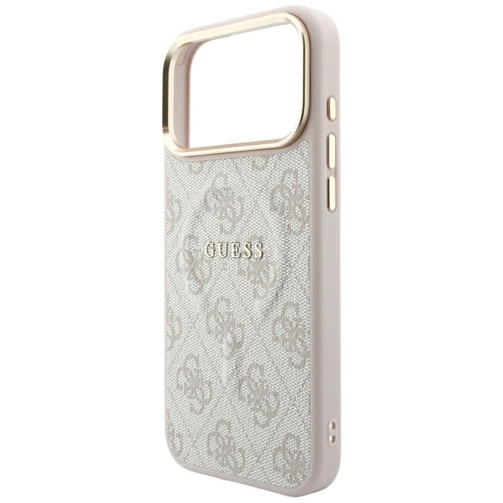 Guess preget 4G Classic MagSafe-etui til iPhone 17 Pro Max / 18 Pro Max – rosa