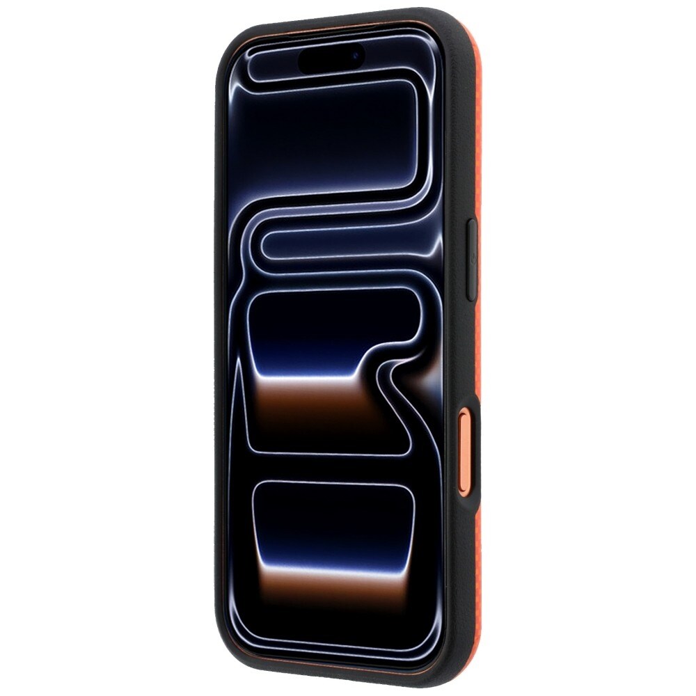BMW M Quadrille Kevlar-metalllogo MagSafe-etui til iPhone 17 Pro Max / 18 Pro Max – oransje