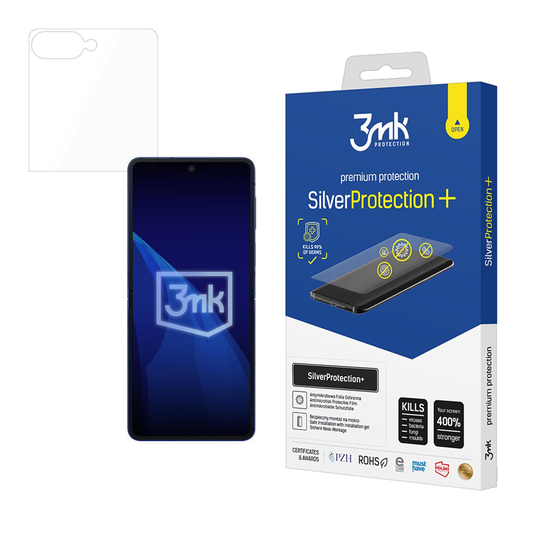 3mk SilverProtection+ beskyttelsesfilm til Samsung Galaxy Z Flip 8