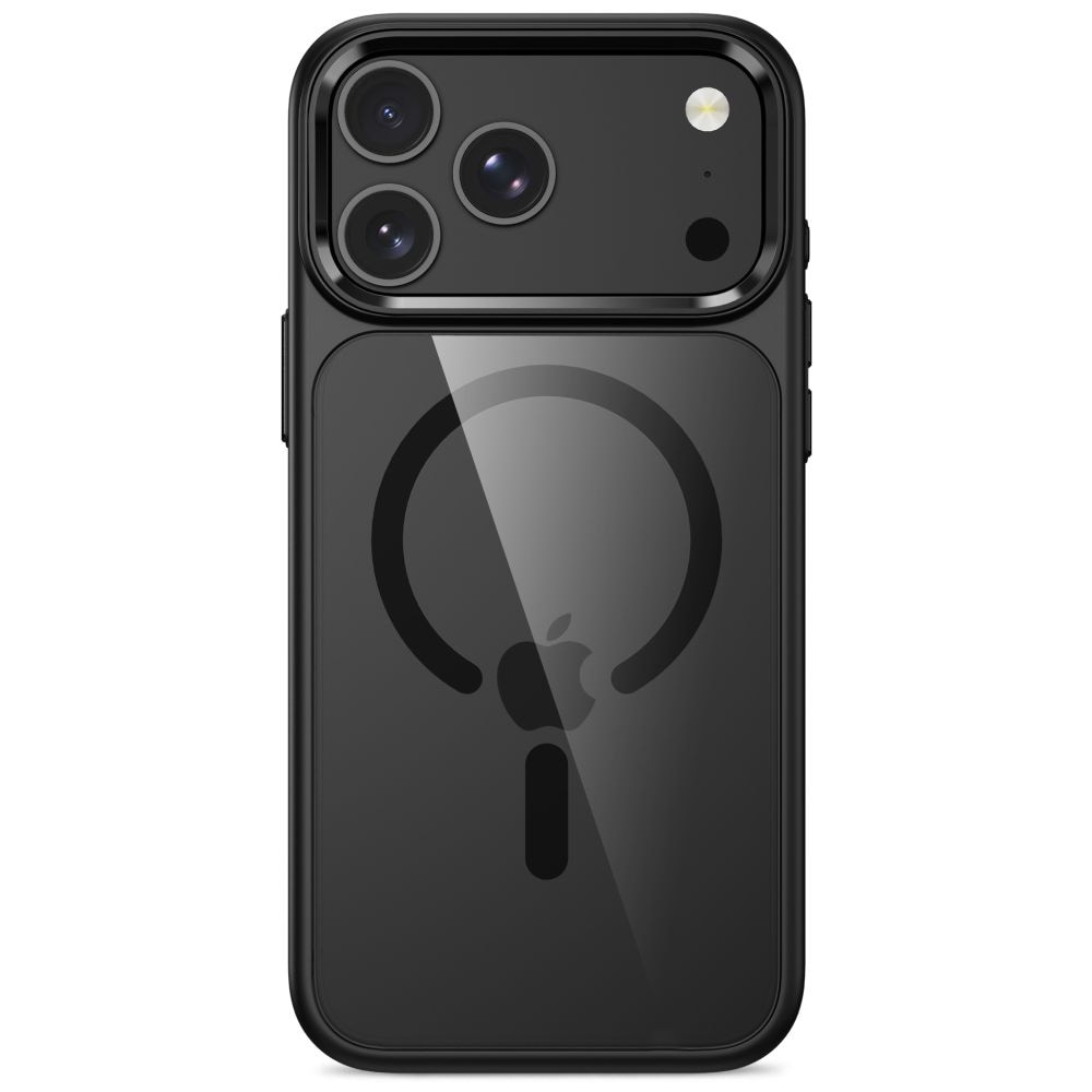 Tech-Protect Magmat Magsafe CC-etui til iPhone 17 Pro / 18 Pro – gjennomsiktig svart