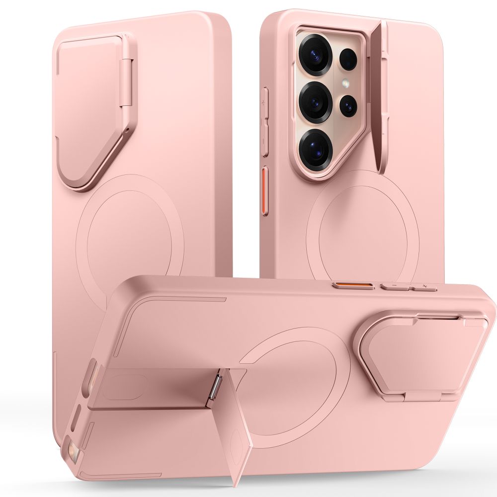 Tech-Protect Kevlar Aura MagSafe-etui til Samsung Galaxy S26 Ultra – rosa