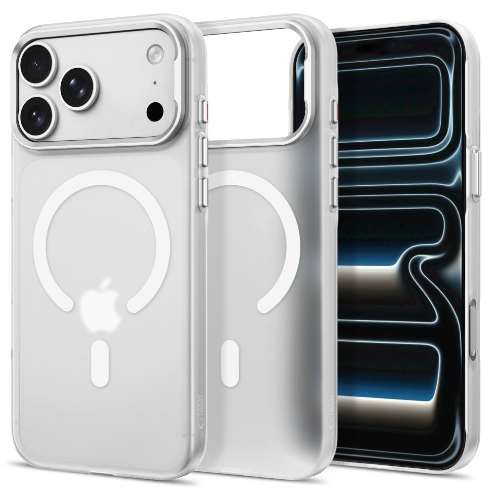 Tech-Protect MagZero MagSafe-etui til iPhone 17 Pro Max / 18 Pro Max – matt hvit