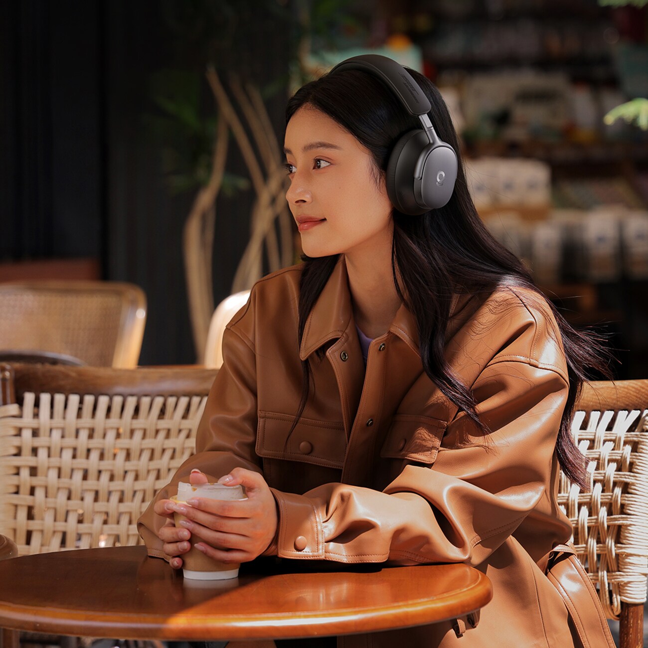 Baseus Inspire XH1 trådløse hodetelefoner – lyd fra Bose, ANC og Dolby Audio – Black Hole