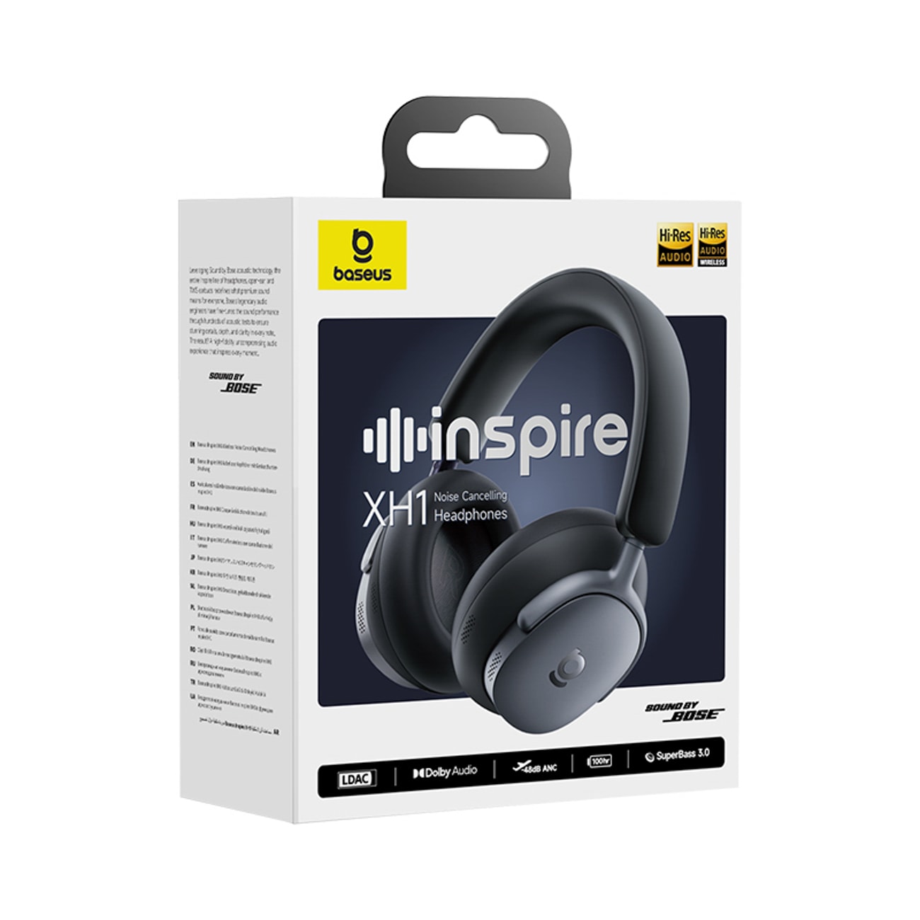 Baseus Inspire XH1 trådløse hodetelefoner – lyd fra Bose, ANC og Dolby Audio – Black Hole