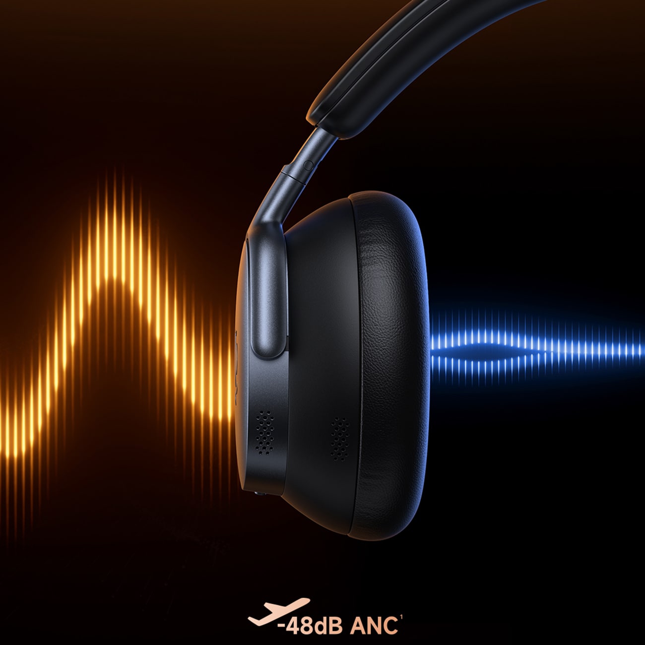 Baseus Inspire XH1 trådløse hodetelefoner – lyd fra Bose, ANC og Dolby Audio – Black Hole