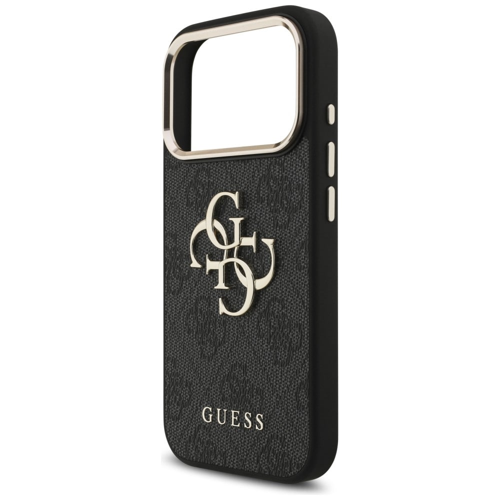 Guess 4G Big 4G Classic Logo-etui til iPhone 17 Pro / 18 Pro – svart og gull